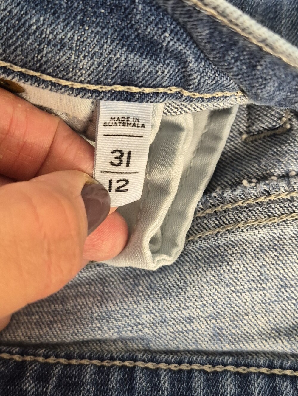Ann Taylor LOFT Light Blue Jean Shorts 31/12 - Picture 8 of 9